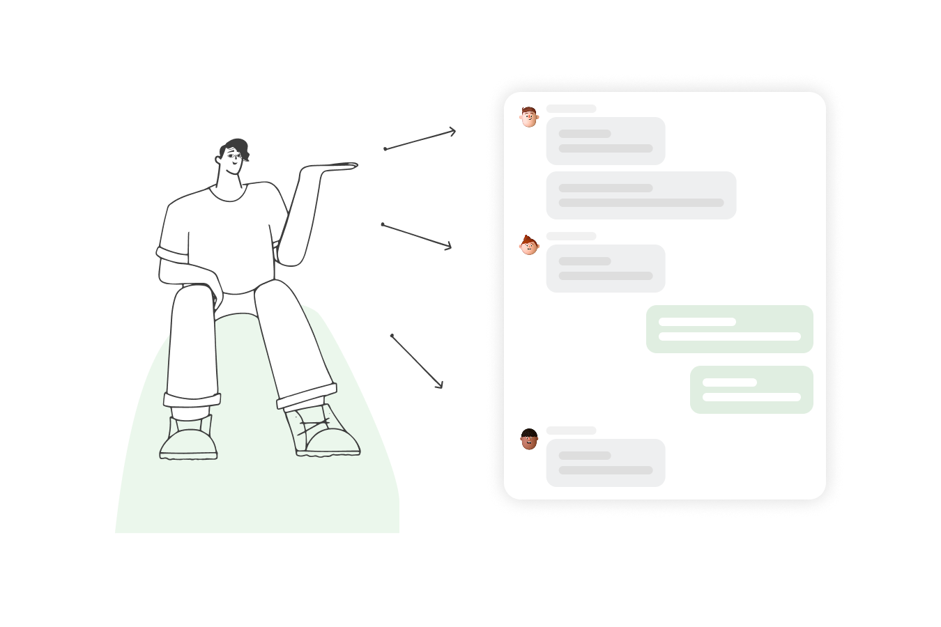 Conversation assignment and multiple agents management