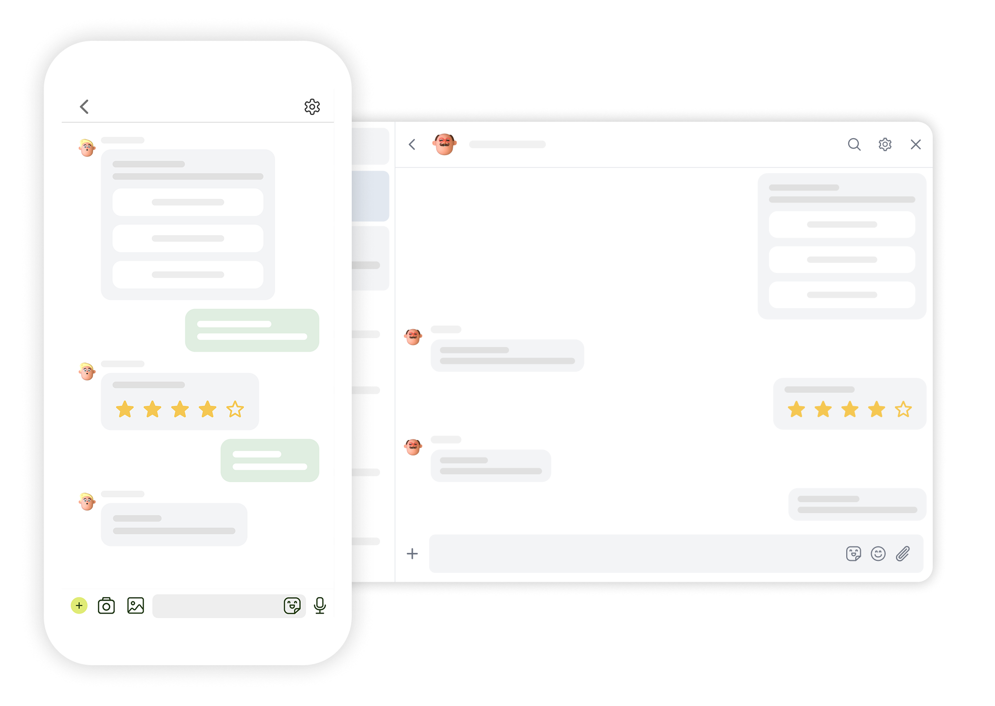 Interactive survey interface with multiple question types
