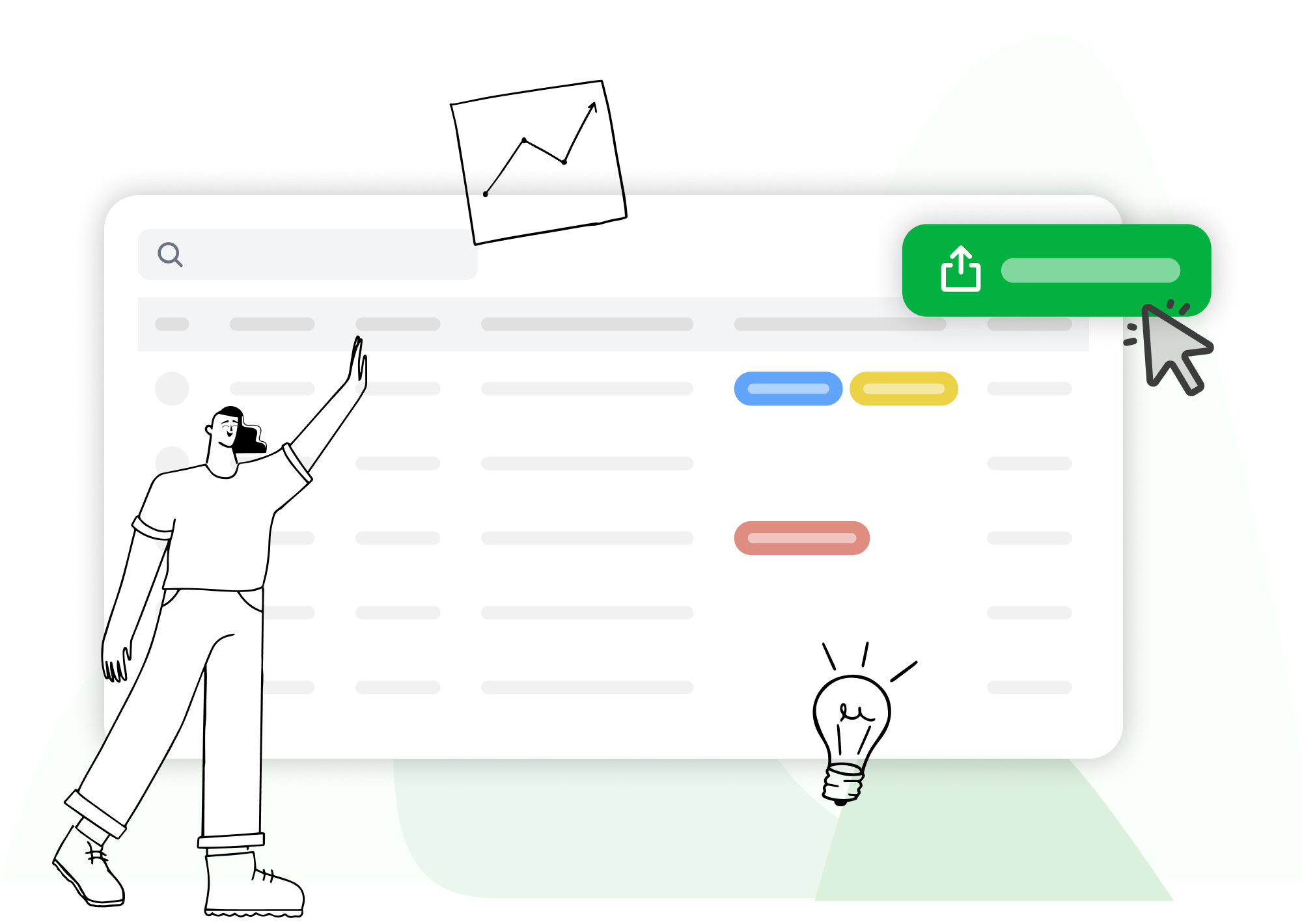 VIP customer tracking interface